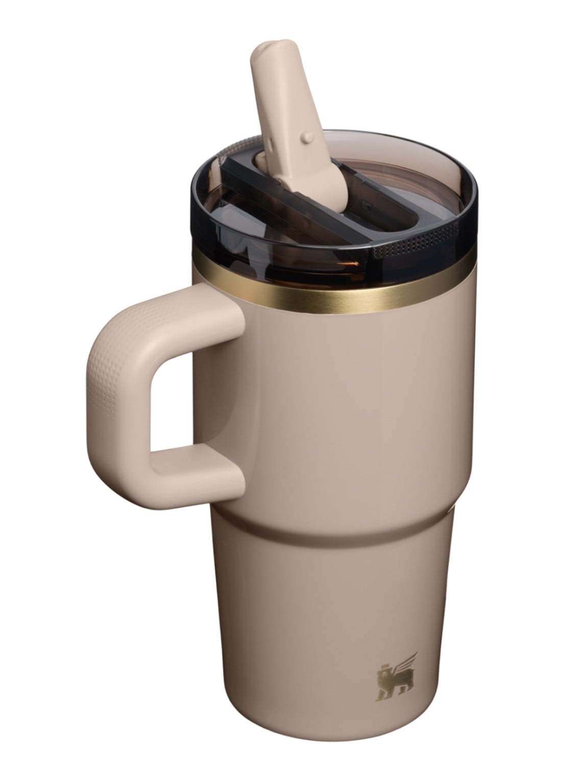 Stanley De Quencher ProTour Flip Straw thermosfles 0,59 liter - achterkant 2 zand