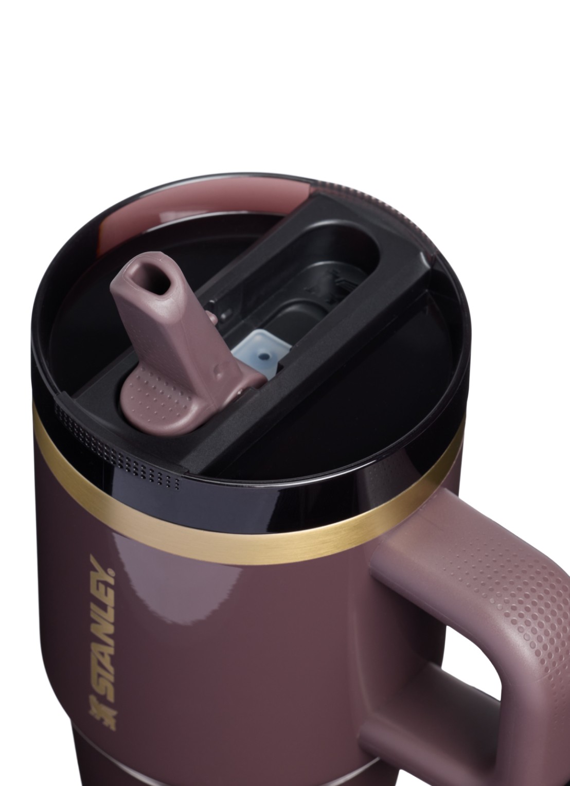 Stanley De Quencher ProTour Flip Straw thermosfles 0,59 liter - detail aubergine
