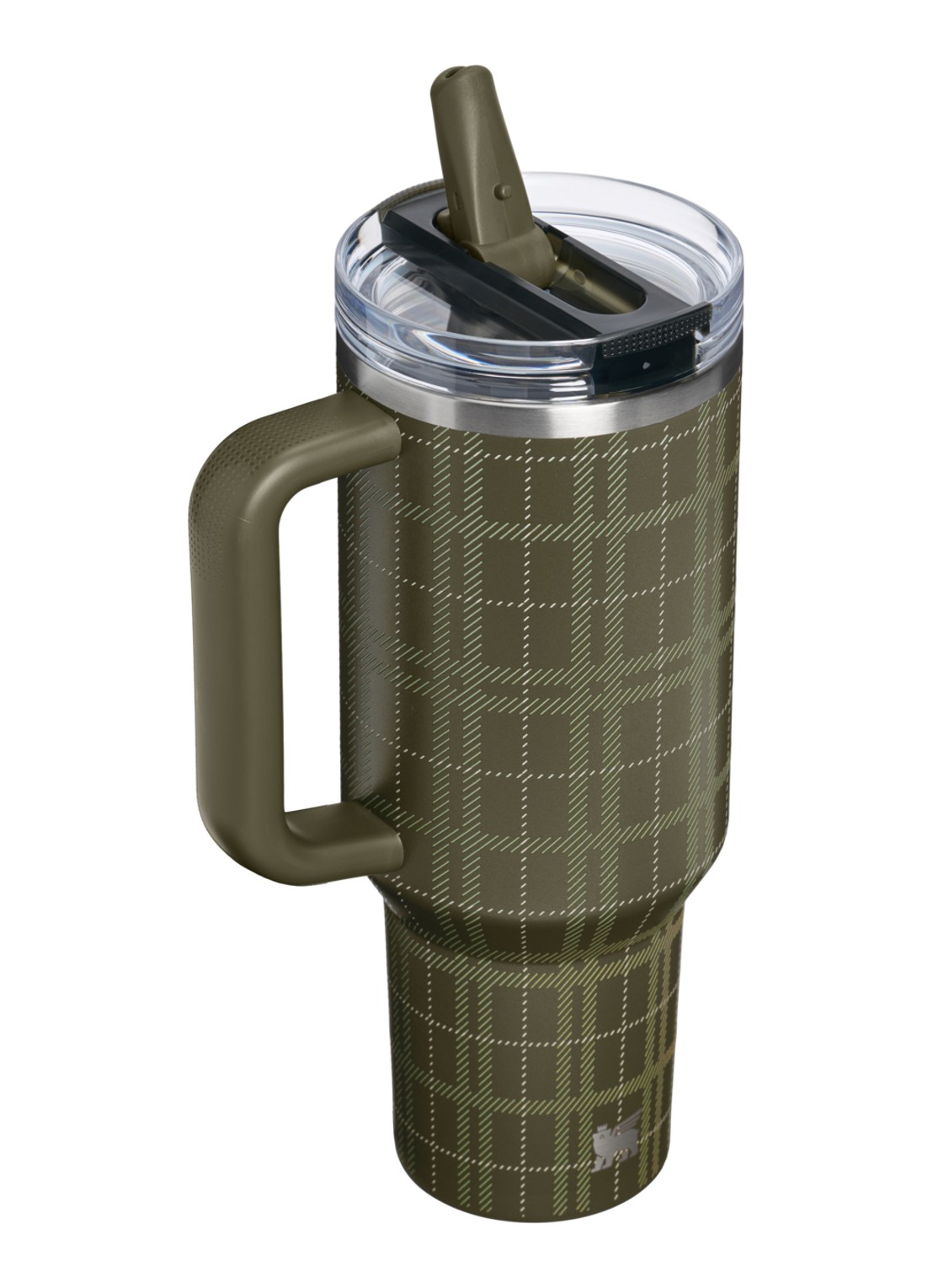 Stanley De Quencher ProTour Flip Straw thermosfles 1,18 liter - achterkant 2 mosgroen
