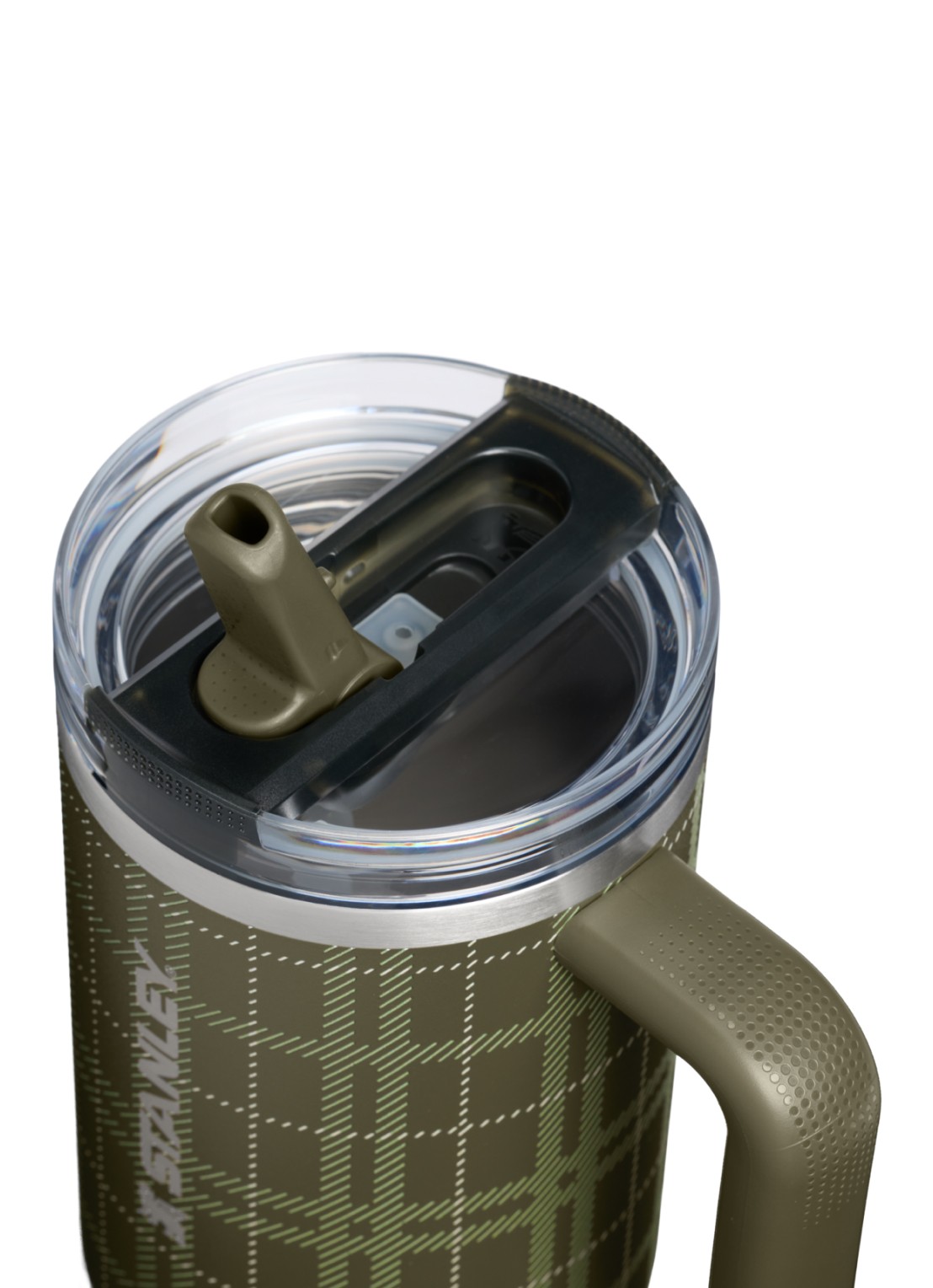 Stanley De Quencher ProTour Flip Straw thermosfles 1,18 liter - detail mosgroen