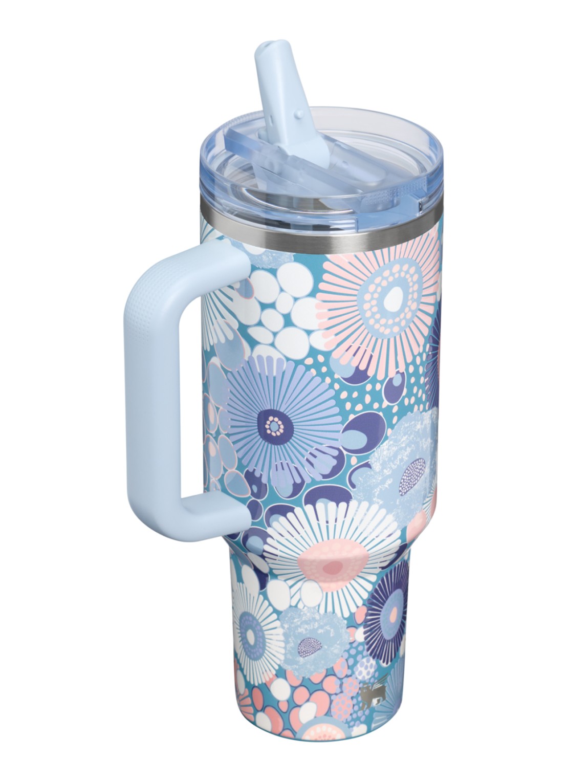 Stanley De Quencher ProTour Flip Straw waterfles 1,18 liter - achterkant 2 lichtblauw