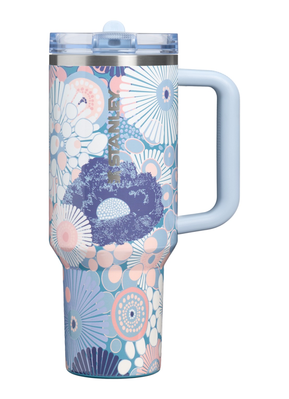 Stanley De Quencher ProTour Flip Straw waterfles 1,18 liter - voorkant 3 lichtblauw