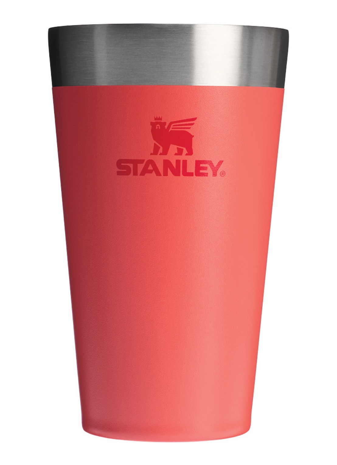 Stanley De Stacking thermosbeker 0,47 liter - voorkant hot coral / koraalrood