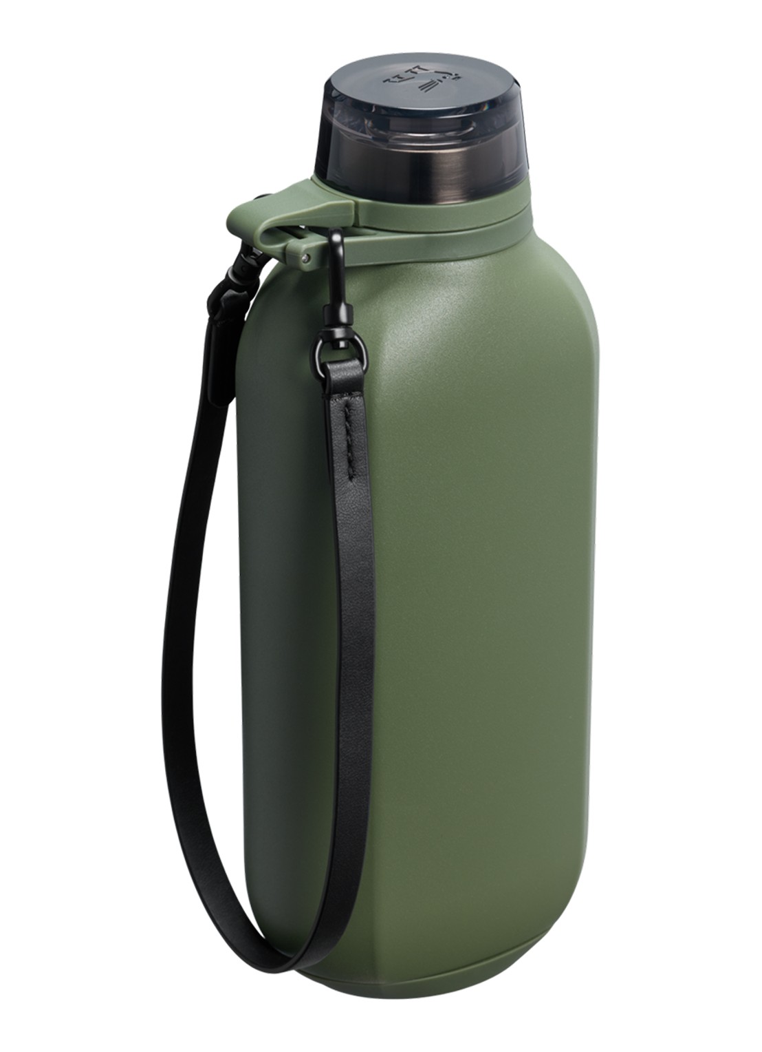 Stanley De Stanley Clutch Bottle drinkfles 0,47 liter - achterkant 3 donkergroen