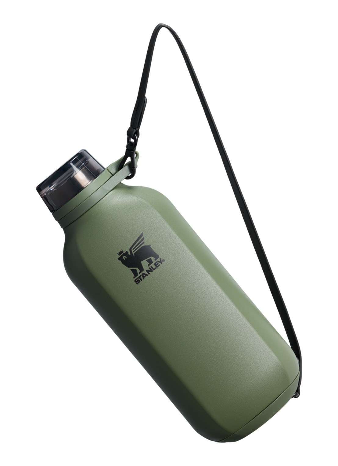 Stanley De Stanley Clutch Bottle drinkfles 0,47 liter - detail donkergroen