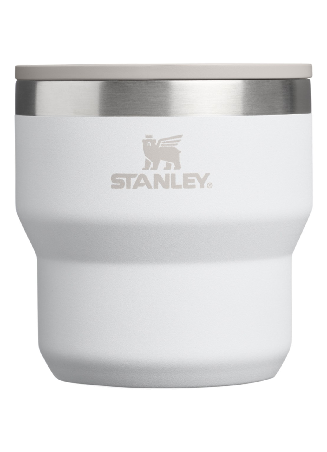 Stanley De Stay Hot Stacking Camp mok 0,29 liter - voorkant wit