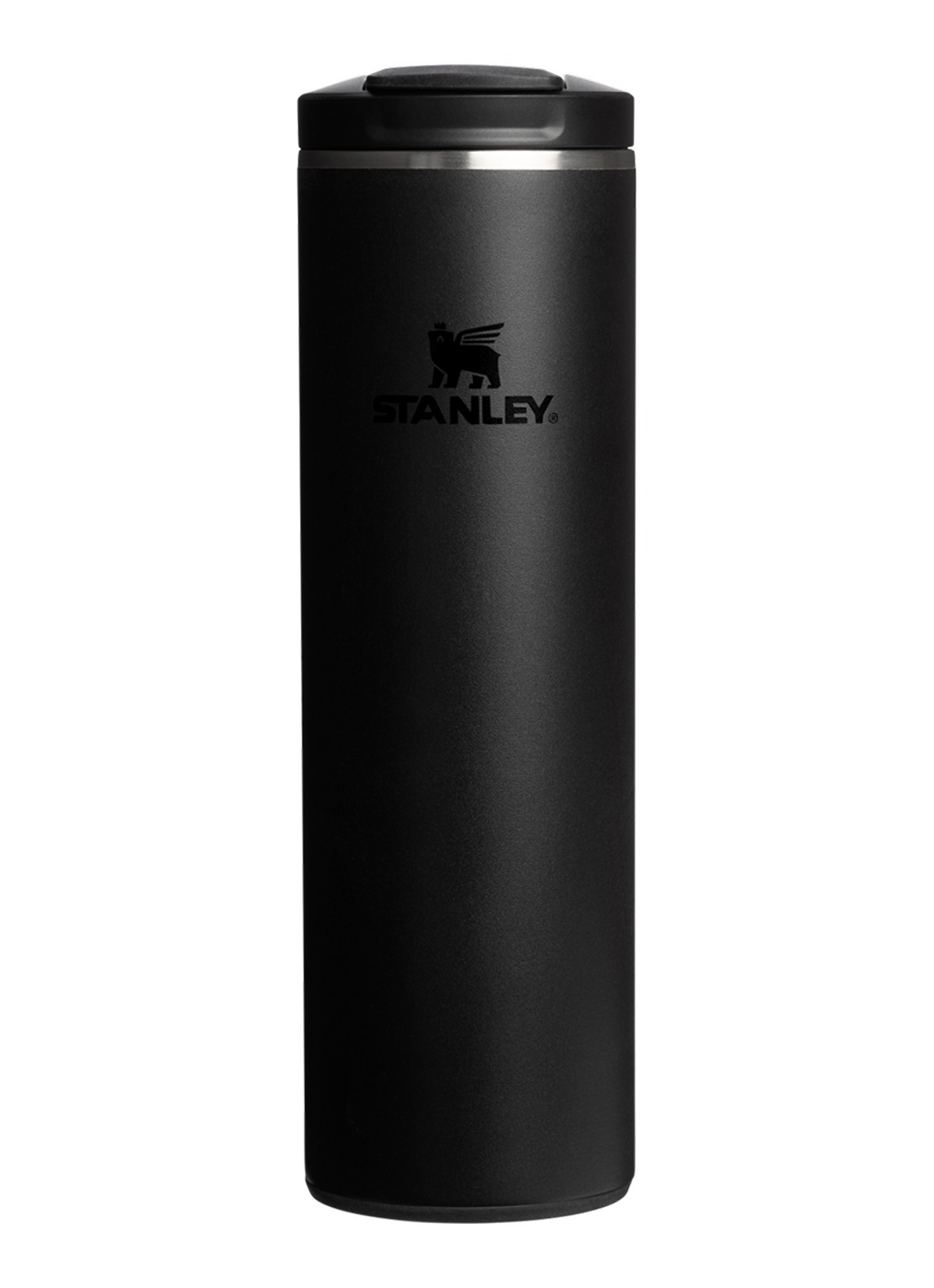 Stanley De Transit Flip Top thermosbeker 0,47 liter - voorkant 2 zwart