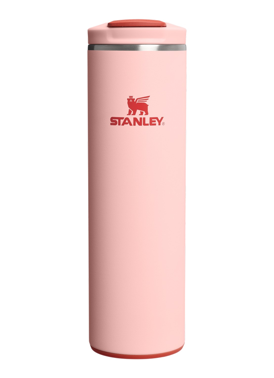 Stanley De Transit Flip Top thermosbeker 0,47 liter - voorkant 3 zalmroze