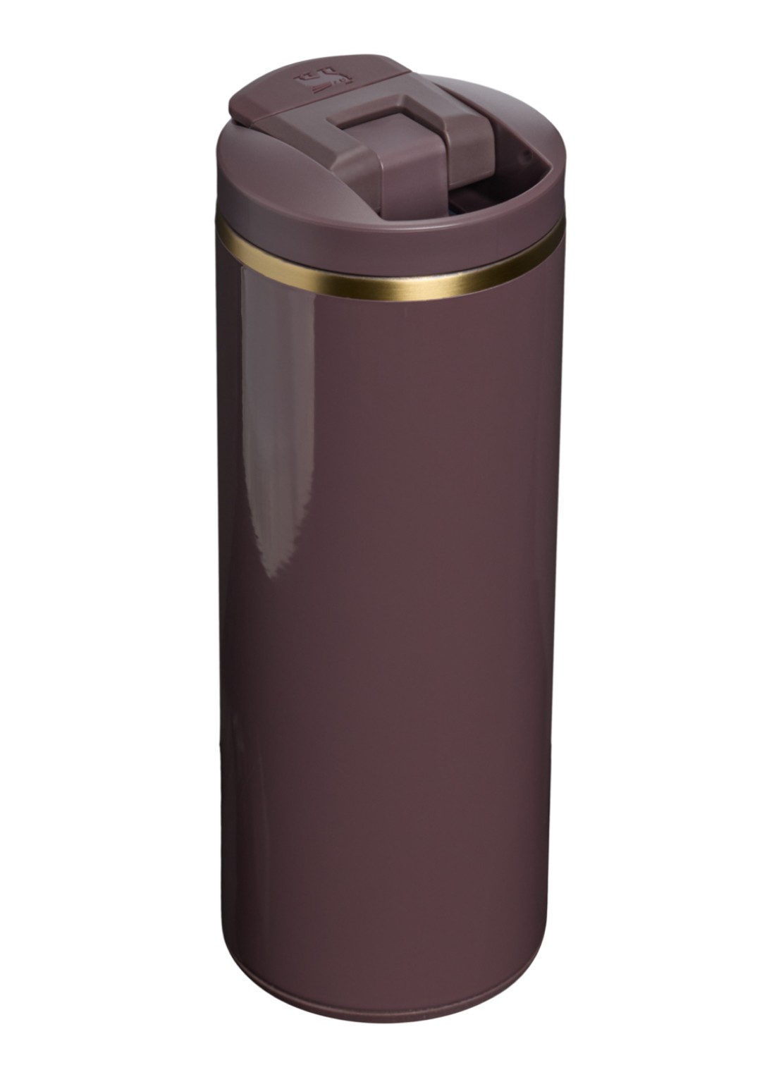 Stanley De Transit Fliptop thermosbeker 0,35 liter - achterkant aubergine