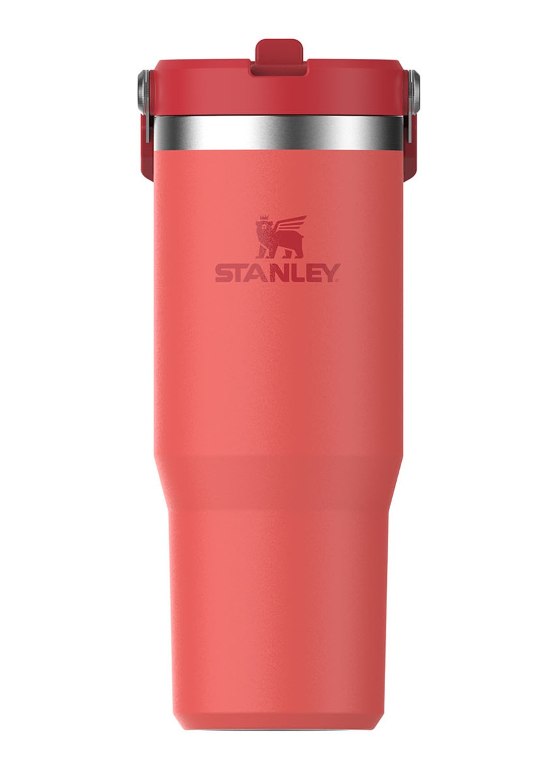 Stanley Ice Flow Flip Straw dubbelwandige waterfles 0,89 liter - voorkant 2 koraal