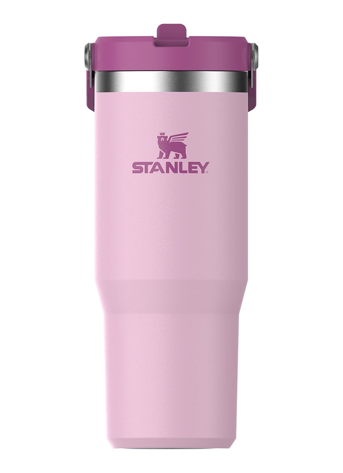 Stanley Ice Flow Flip Straw dubbelwandige waterfles 0,89 liter - voorkant 2 lichtroze