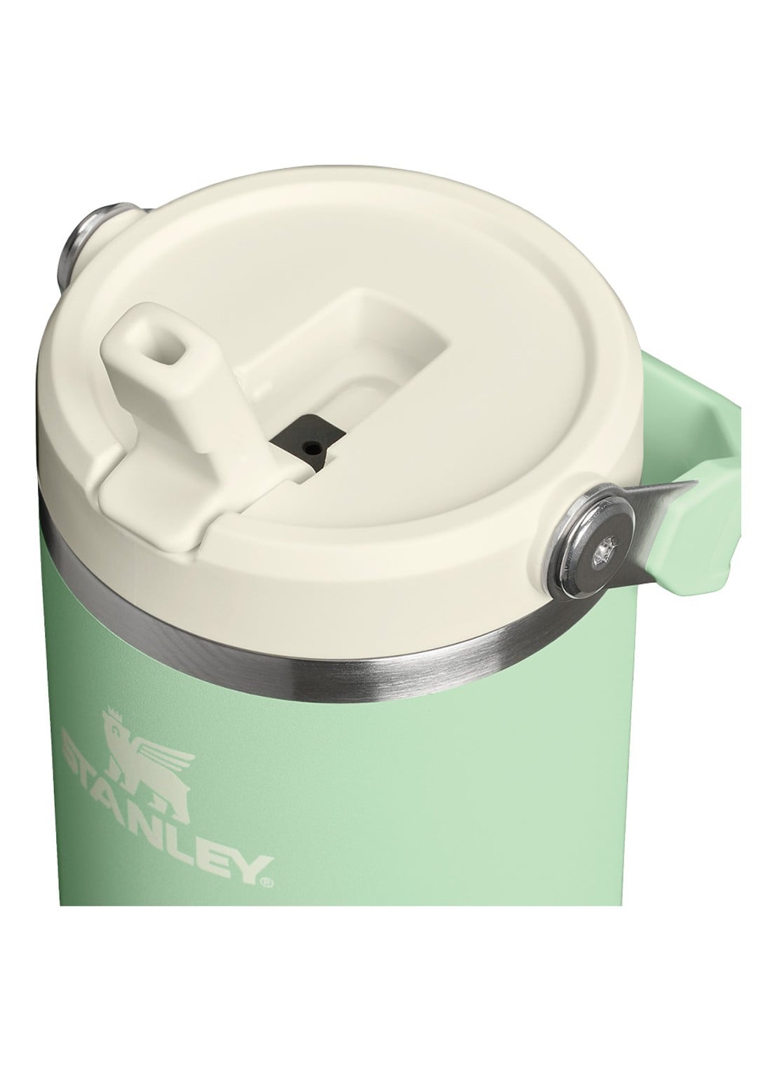 Stanley Ice Flow Flip Straw waterfles 0,89 liter - achterkant 3 lichtgroen