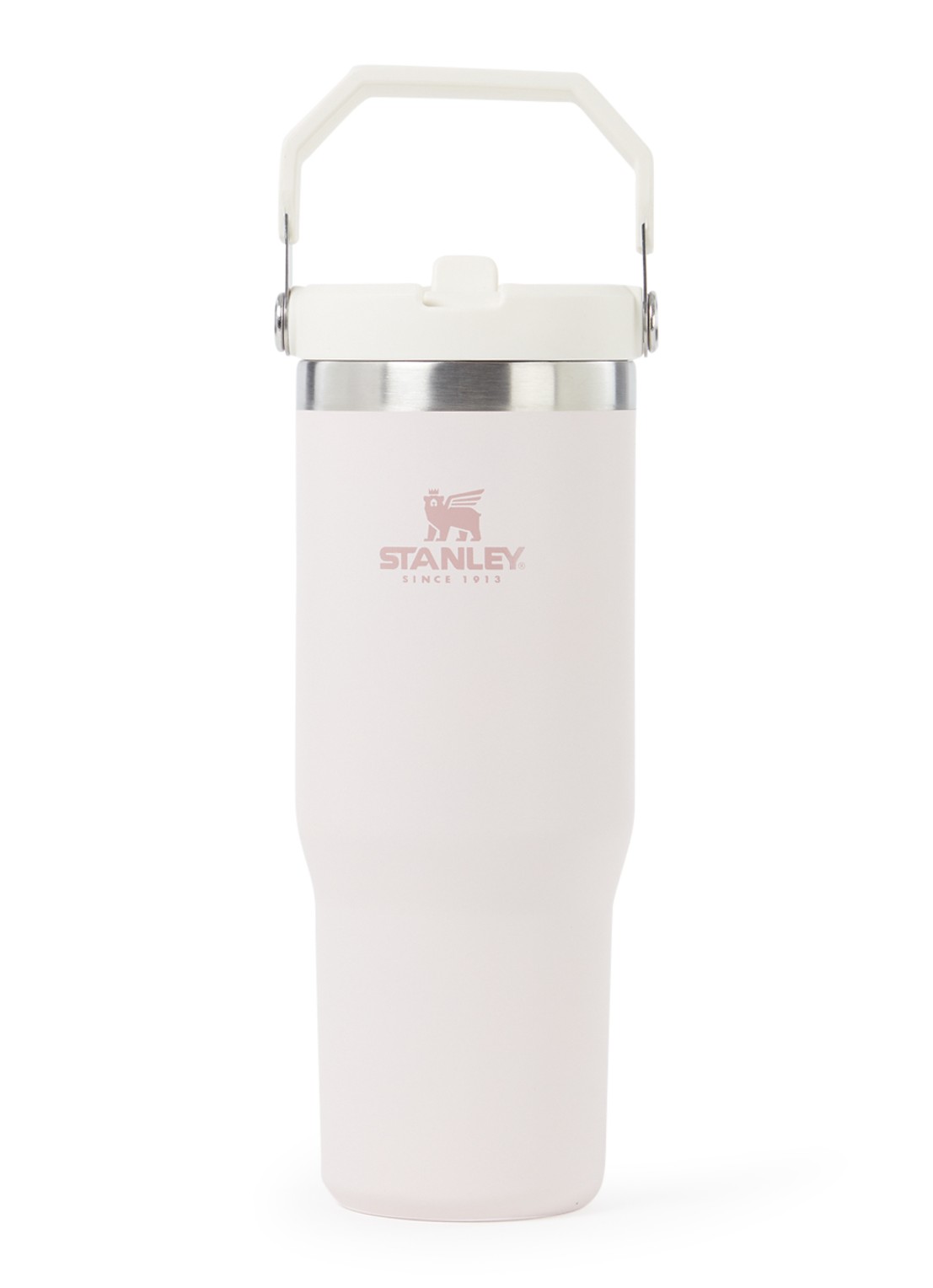 Stanley IceFlow Flip Straw Tumbler thermosfles 89 cl - voorkant lichtroze