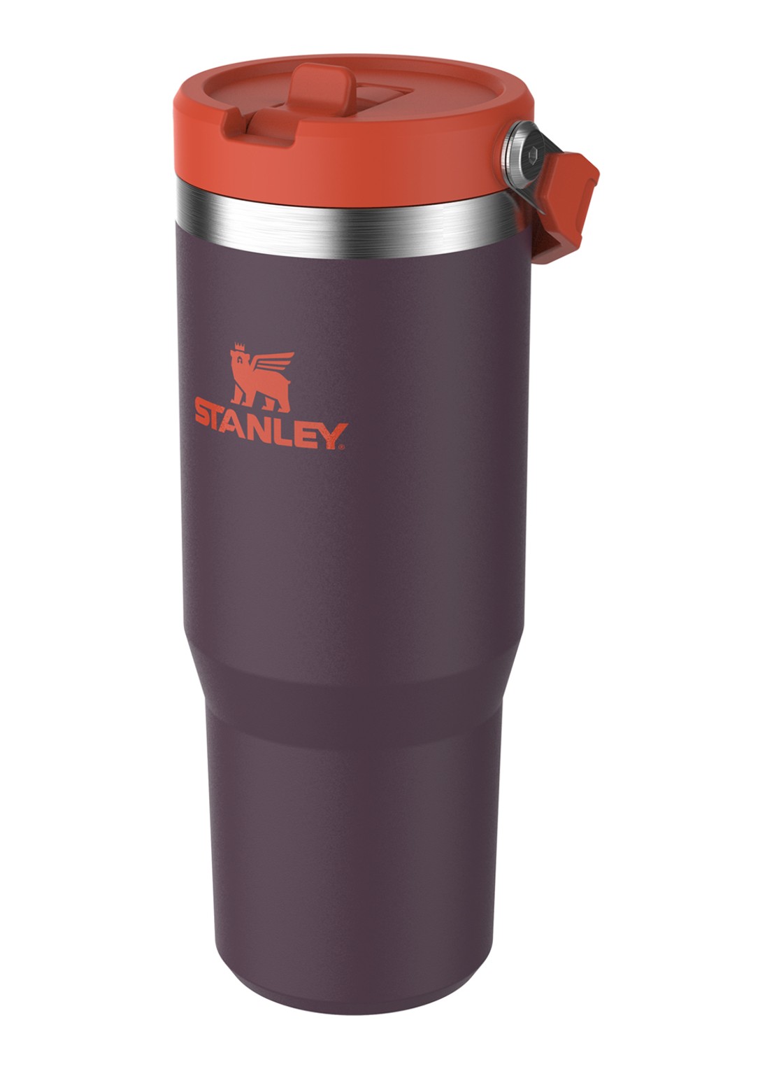 Stanley PMI The IceFlow™ Flip Straw Tumbler thermosfles 0,89 liter - voorkant 3 paars