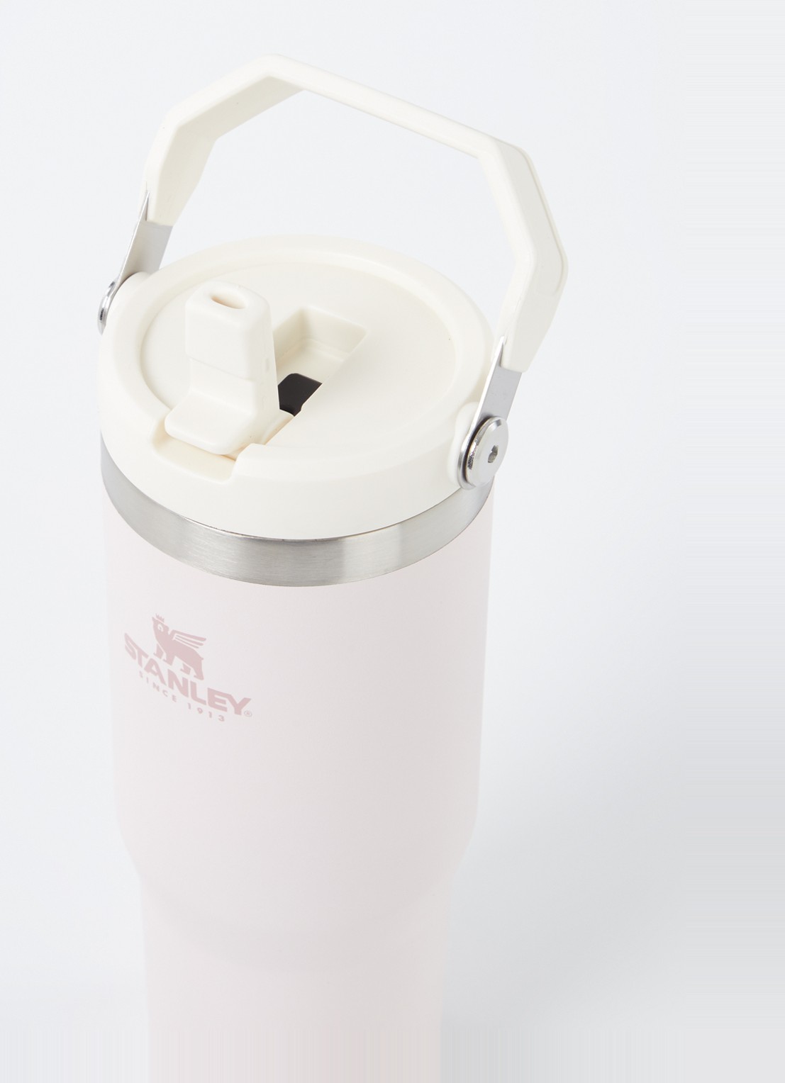 Stanley PMI The IceFlow™ Flip Straw Tumbler thermosfles 0,89 liter - voorkant 2 lichtroze