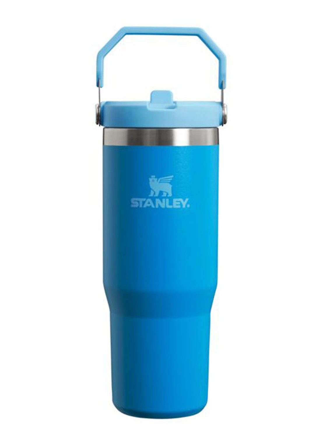 Stanley PMI The IceFlow™ Flip Straw Tumbler thermosfles 0,89 liter - voorkant blauw