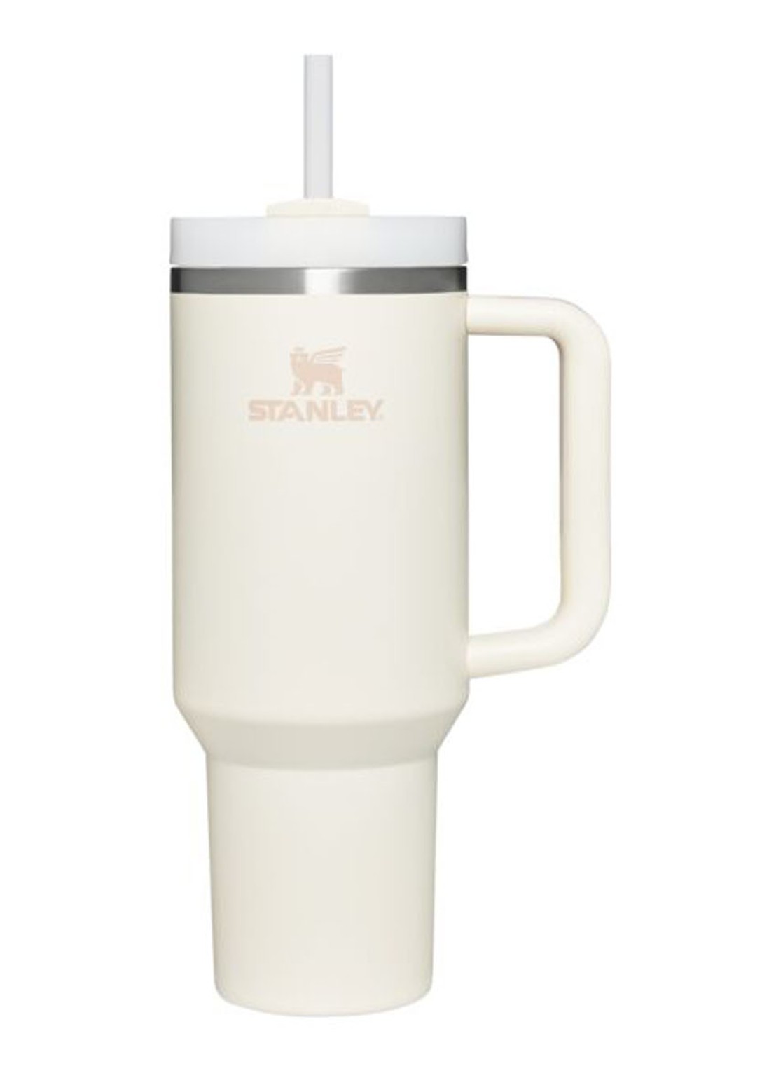 Stanley Quencher H2.0 Flowstate Tumbler thermosfles 1,2 liter  - voorkant 5 ivoor