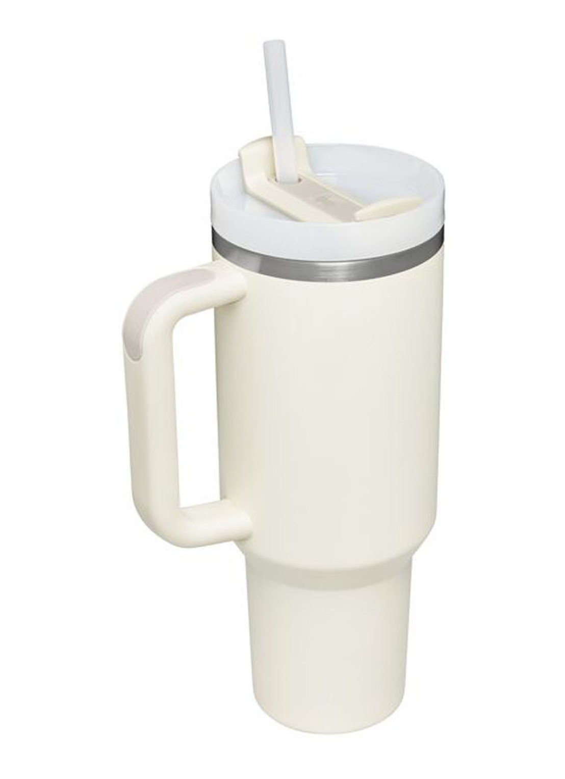 Stanley Quencher H2.0 Flowstate Tumbler thermosfles 1,2 liter  - voorkant 6 ivoor