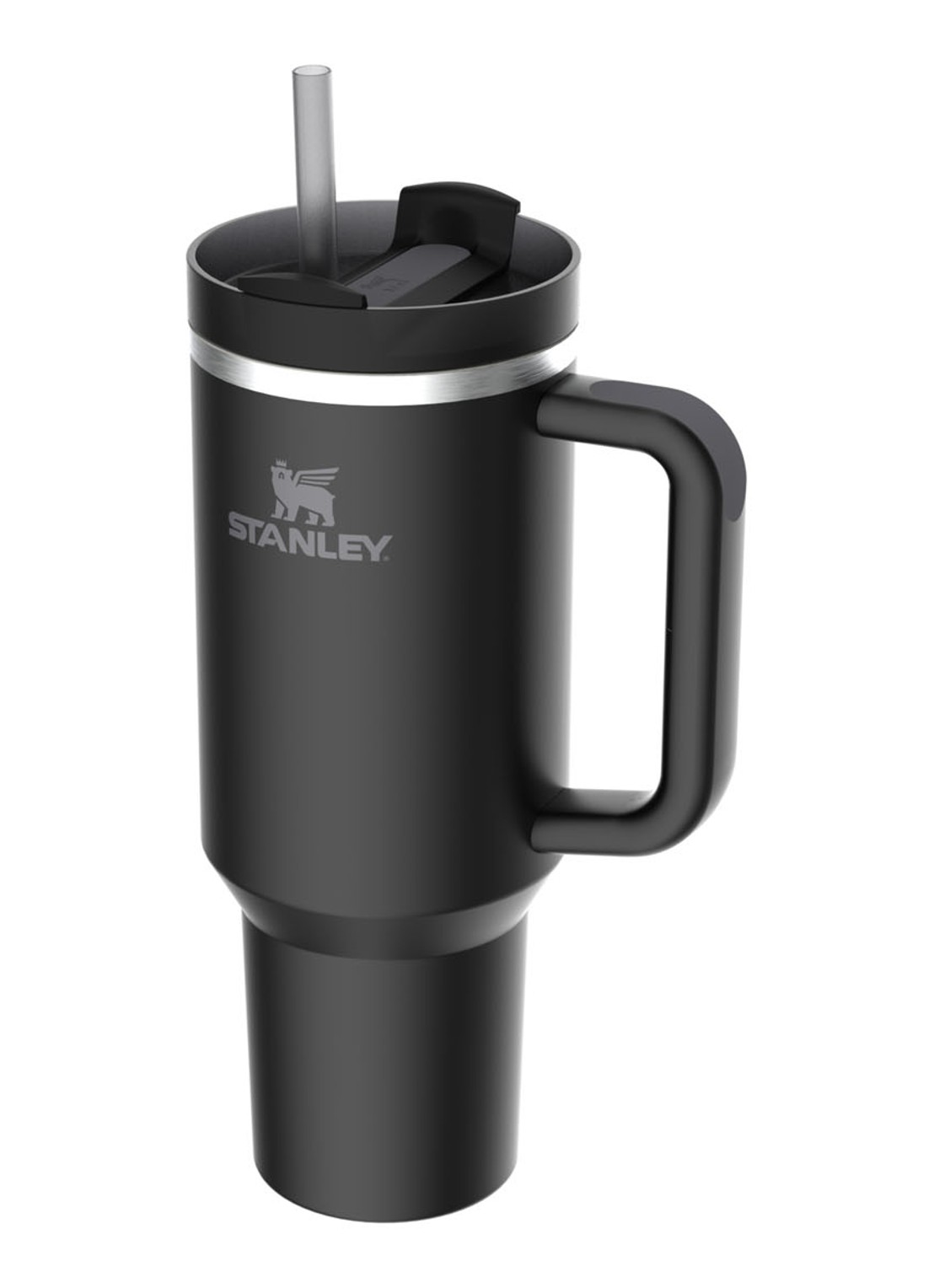 Stanley Quencher H2.0 Flowstate Tumbler thermosfles 1,2 liter  - voorkant 5 zwart