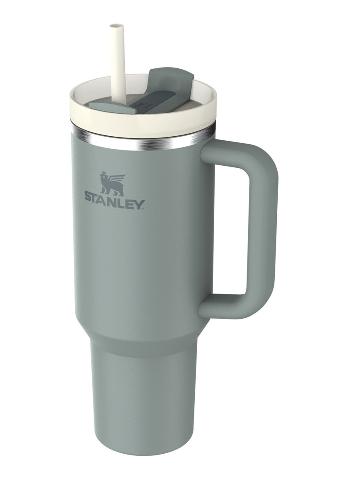 Stanley Quencher H2.0 Flowstate Tumbler thermosfles 1,2 liter  - detail lindegroen