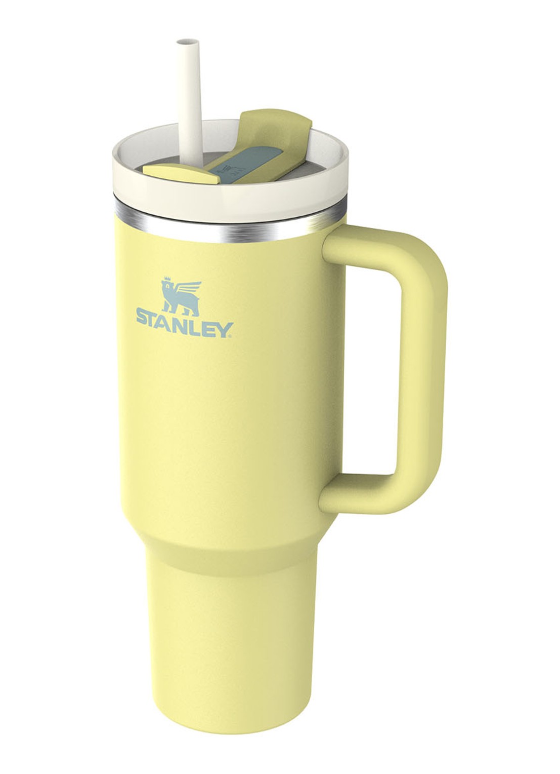 Stanley Quencher H2.0 Flowstate Tumbler thermosfles 1,2 liter  - detail lichtgeel