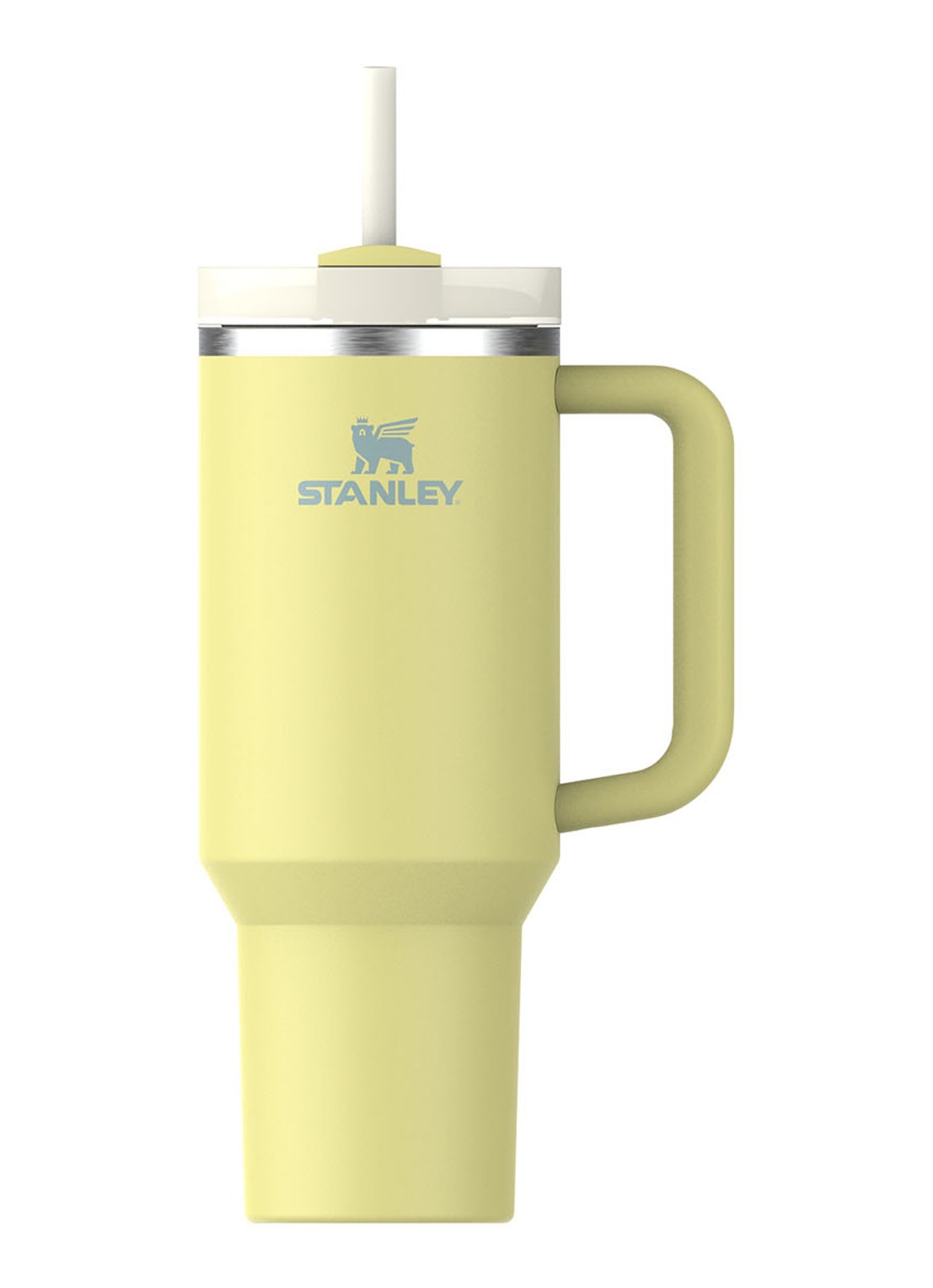Stanley Quencher H2.0 Flowstate Tumbler thermosfles 1,2 liter  - voorkant 3 lichtgeel