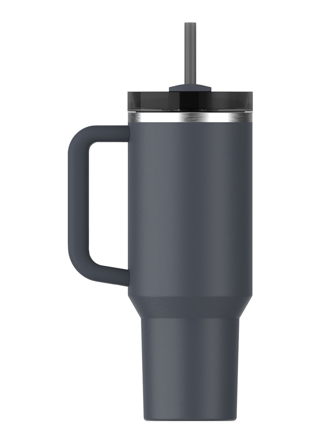 Stanley Quencher H2.0 Flowstate Tumbler thermosfles 1,2 liter  - achterkant blauwgrijs