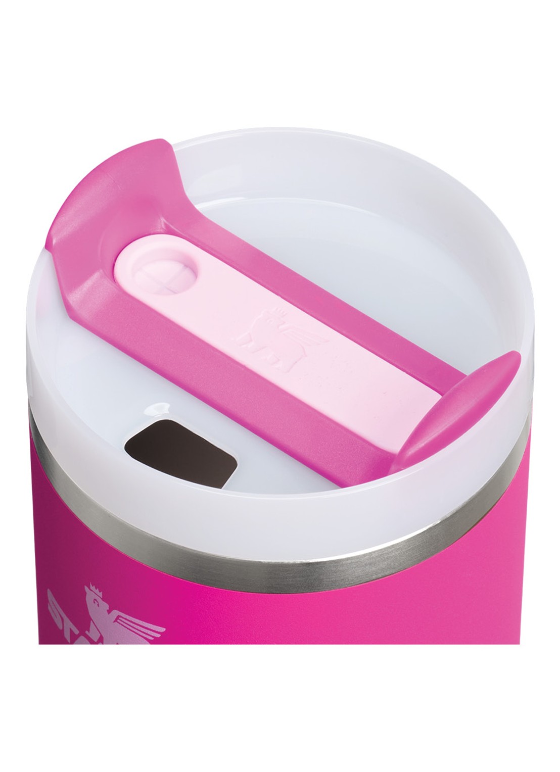 Stanley Quencher H2.O FlowState waterfles 0,6 liter - achterkant fuchsia