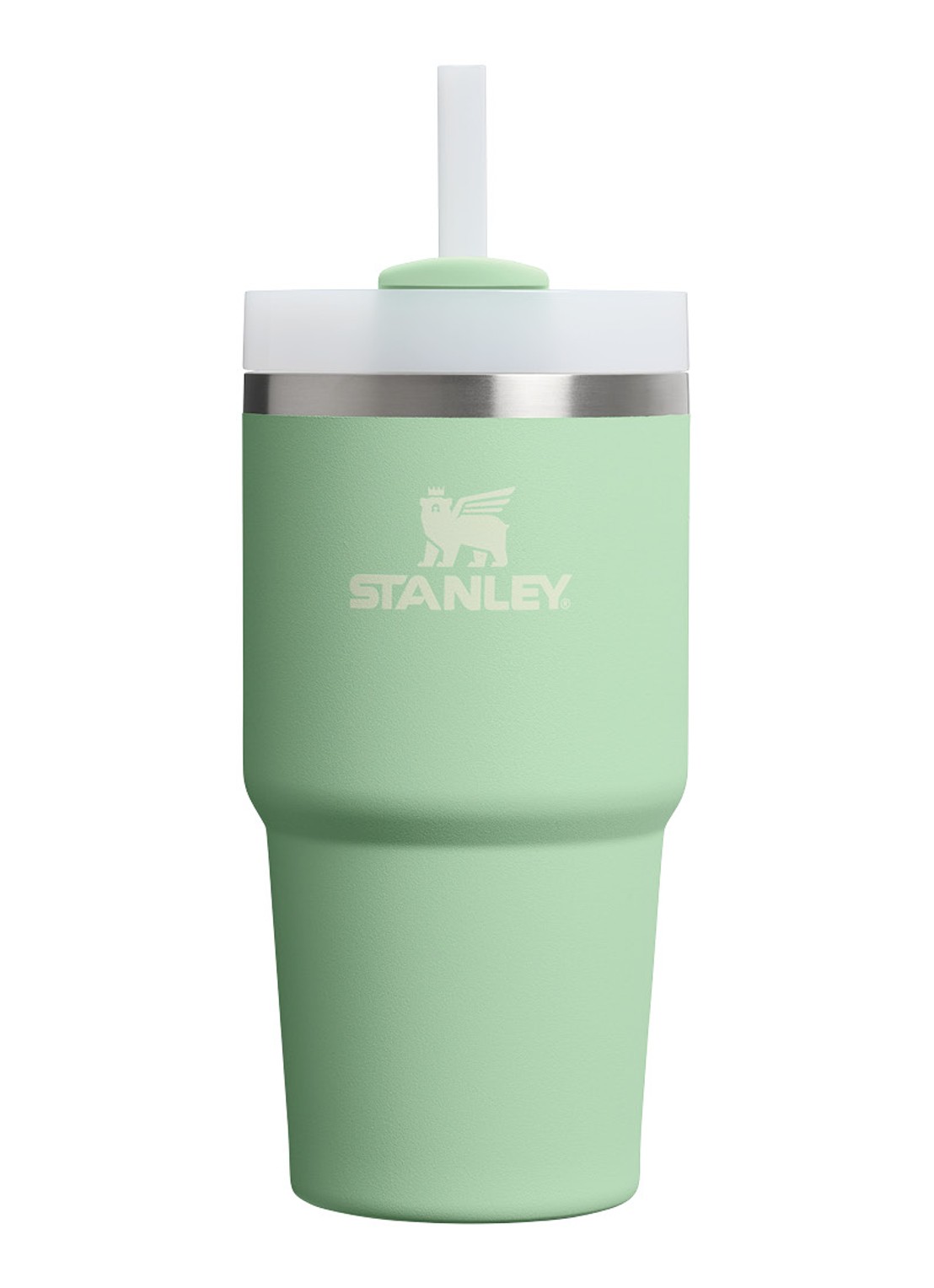 Stanley Quencher H2.O FlowState waterfles 0,6 liter - voorkant 2 lichtgroen