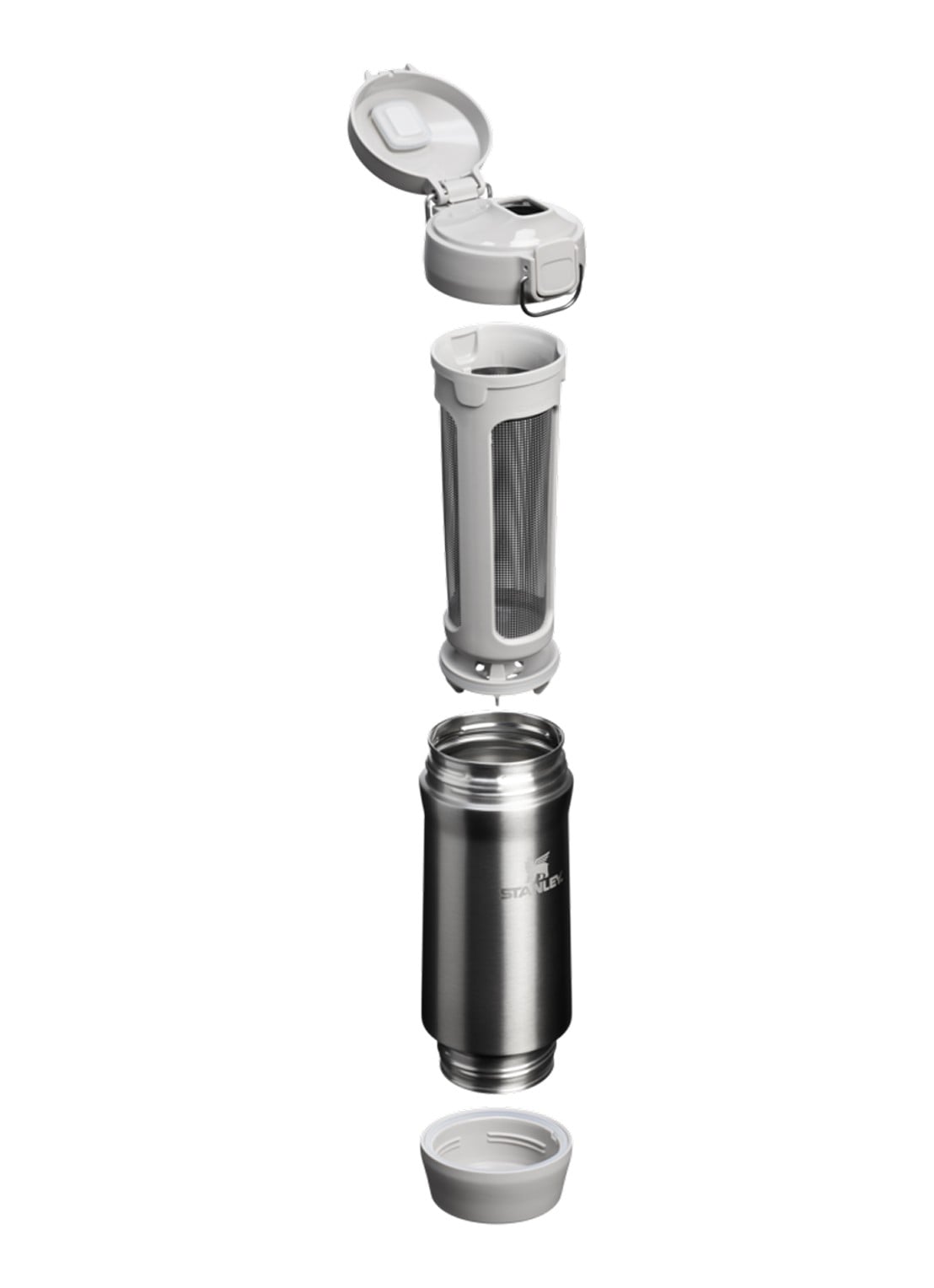 Stanley Stay Fresh Yerba Mate Keeper thermosfles - detail grijs