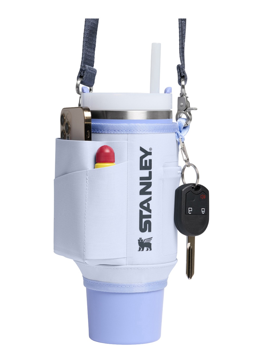 Stanley The All-Day Quencher® Carry-All crossbodytas voor 0,89 liter waterfles - voorkant 2 blauw