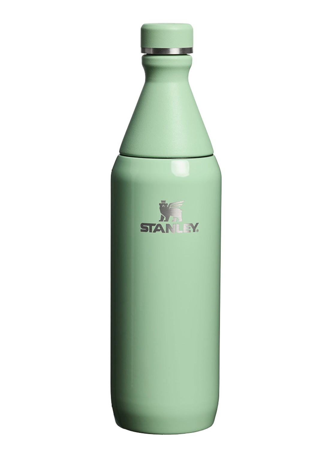 Stanley The All Day Slim waterfles 0,6 liter - voorkant 2 lichtgroen