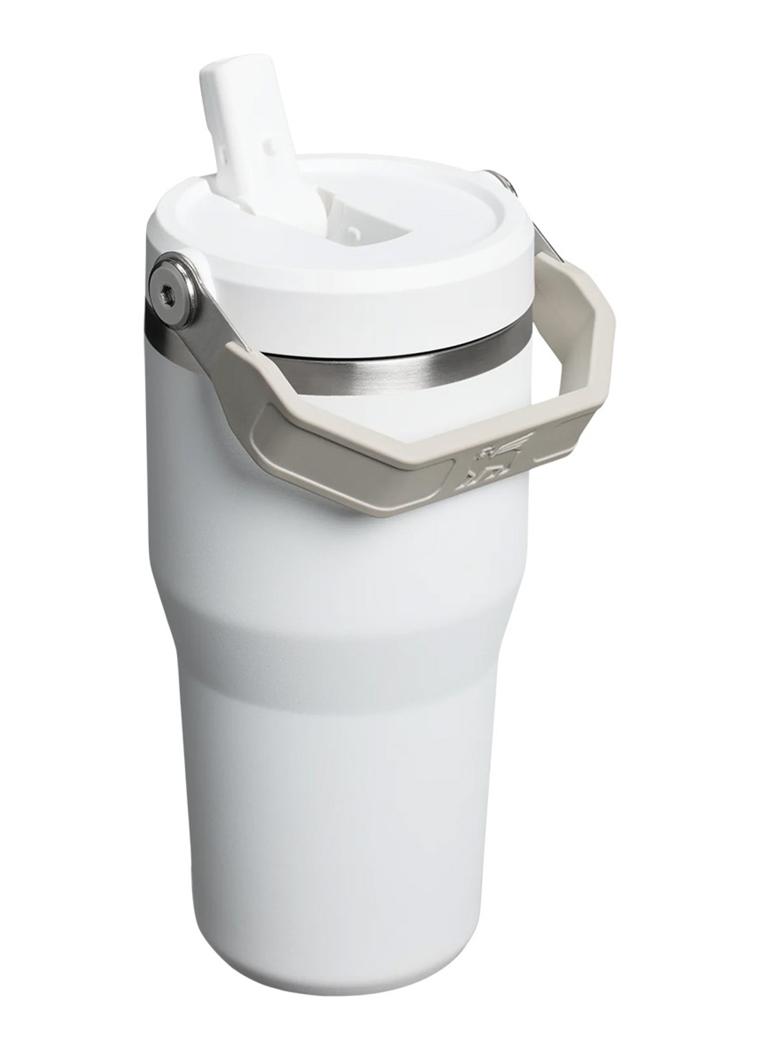 Stanley The Ice Flow Fast Flow waterfles 0,6 liter - voorkant 2 cream gloss / gebroken wit