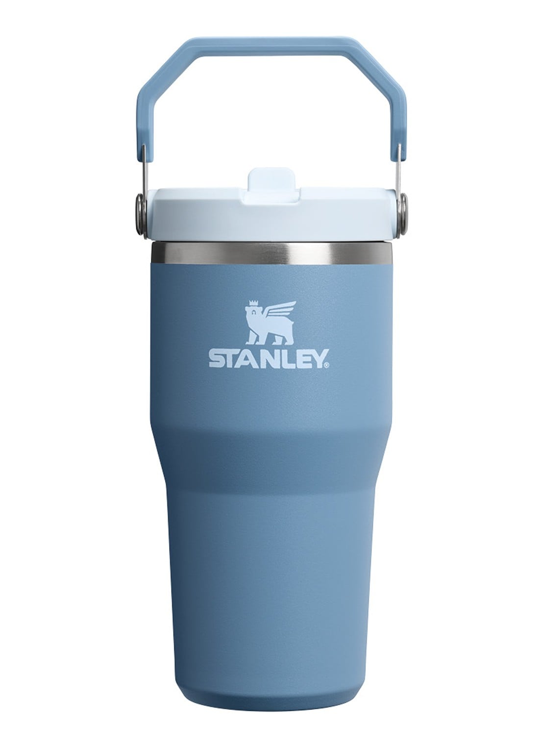 Stanley The IceFlow™ Flip Straw waterfles 0,6 liter - voorkant indigo