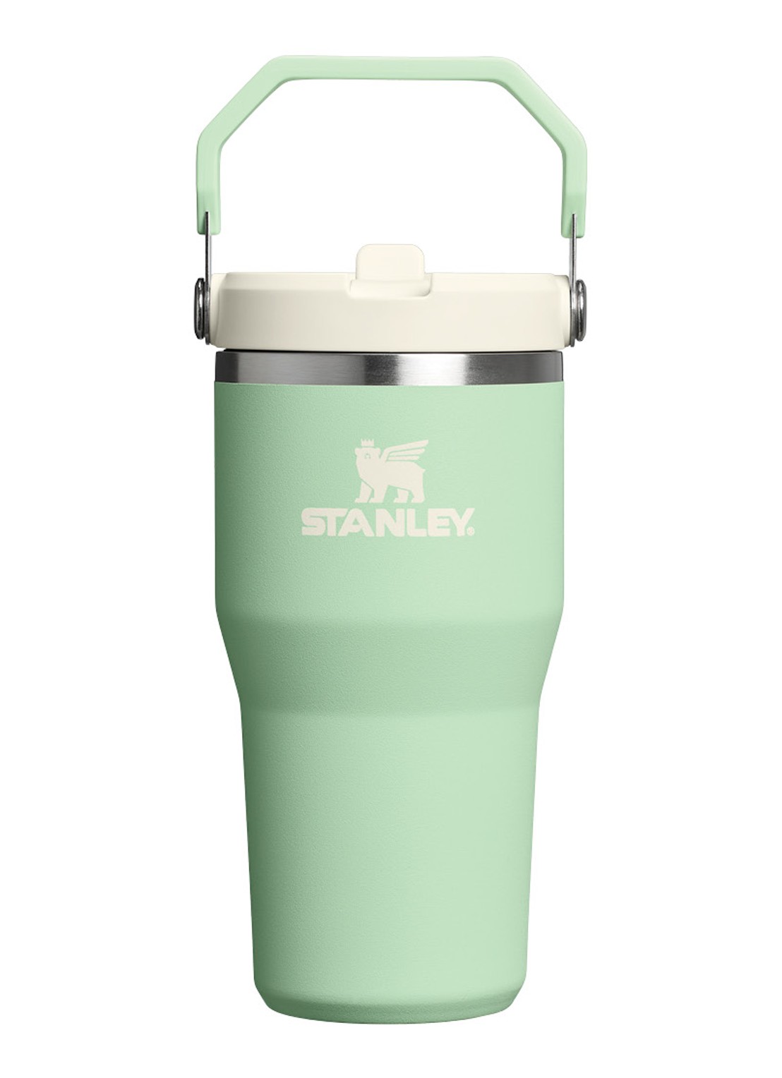 Stanley The IceFlow™ Flip Straw waterfles 0,6 liter - voorkant 2 lichtgroen