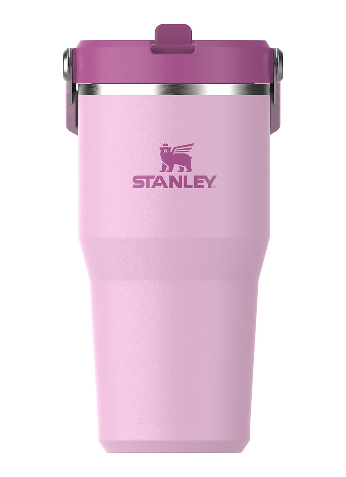 Stanley The IceFlow™ Flip Straw waterfles 60 cl  - voorkant cherry blossom / roze
