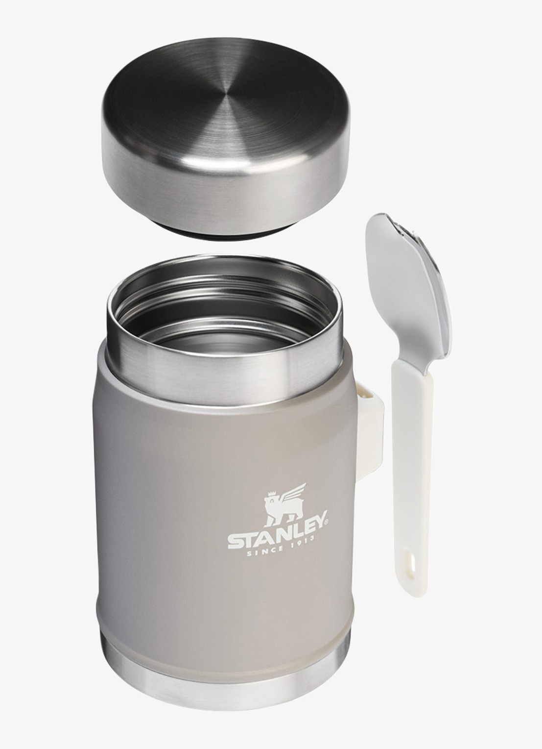 Stanley The Legendary Food Jar + Spork lunchbox 40 cl - voorkant 2 ash 2.0 / grijs