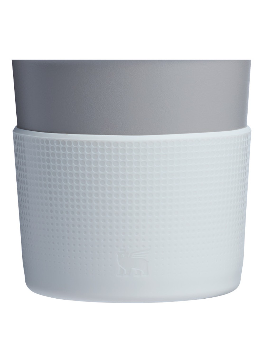 Stanley The Quencher® bekerhoes en rietjes dop 3-delig - voorkant 3 lichtgrijs