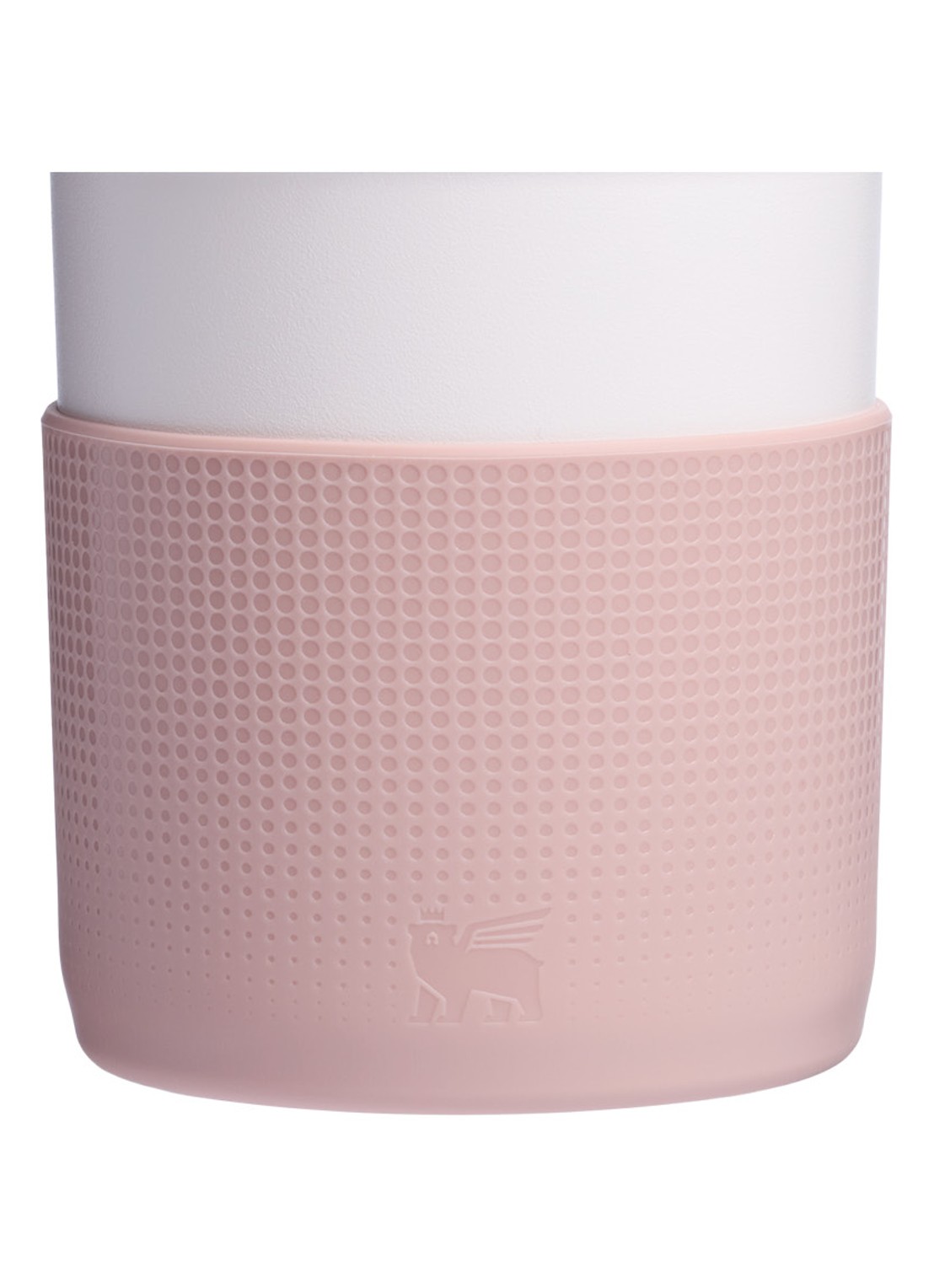 Stanley The Quencher® bekerhoes en rietjes dop 3-delig - voorkant 2 zalmroze
