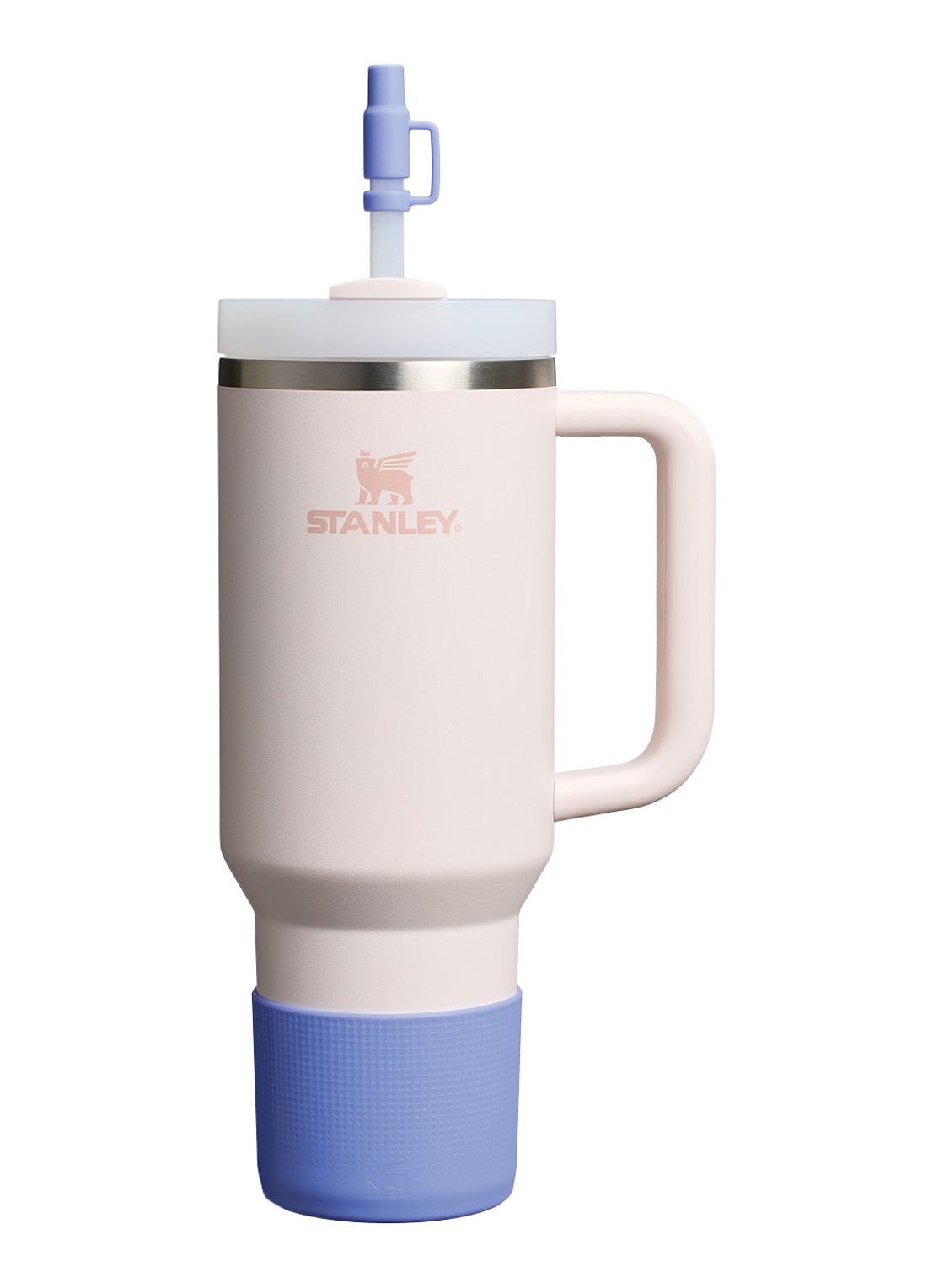 Stanley The Quencher® bekerhoes en rietjes dop 3-delig - voorkant 2 violet