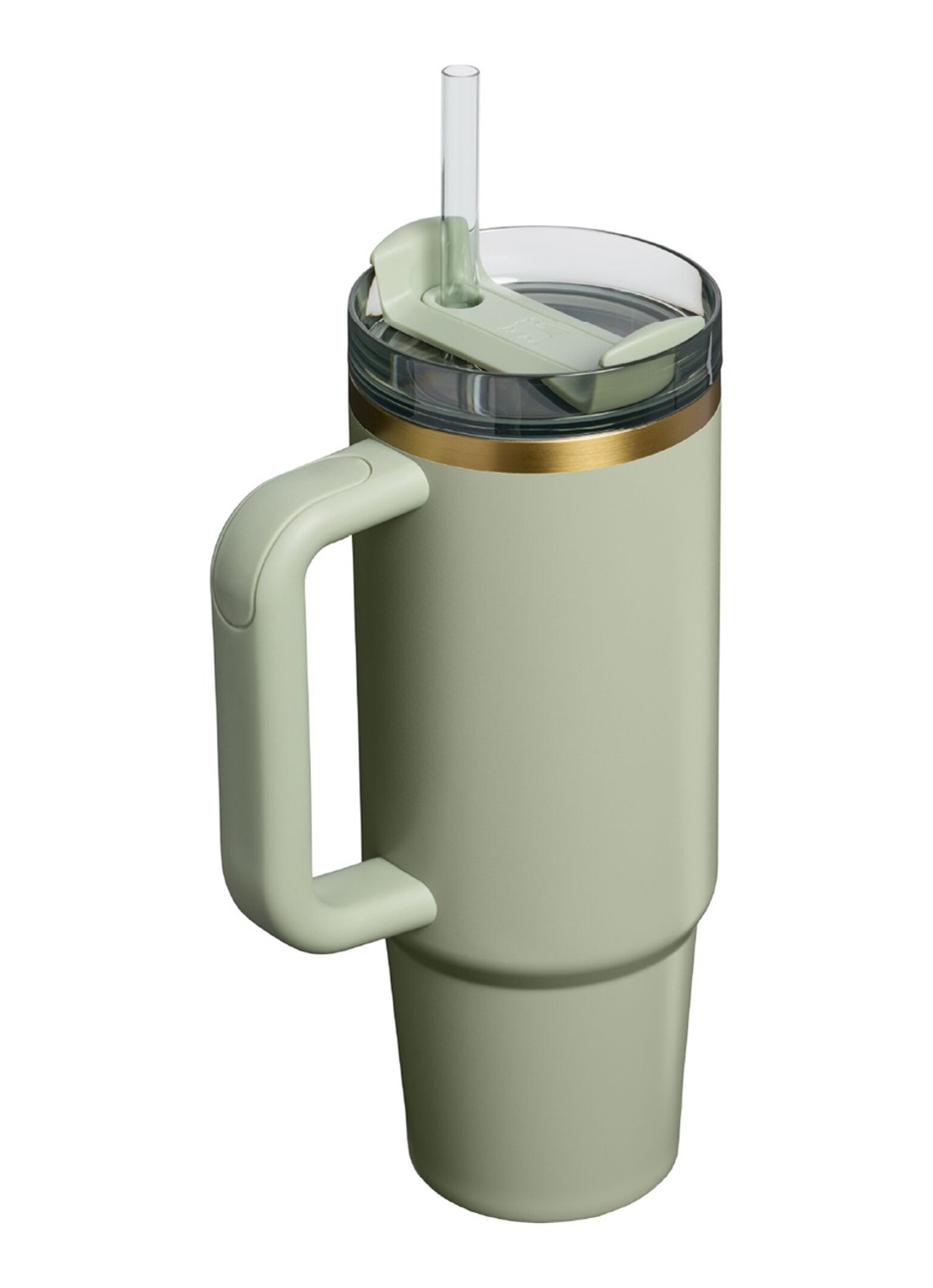 Stanley The Quencher® H2.O FlowState™ thermosfles 0,89 liter - achterkant 2 lindegroen
