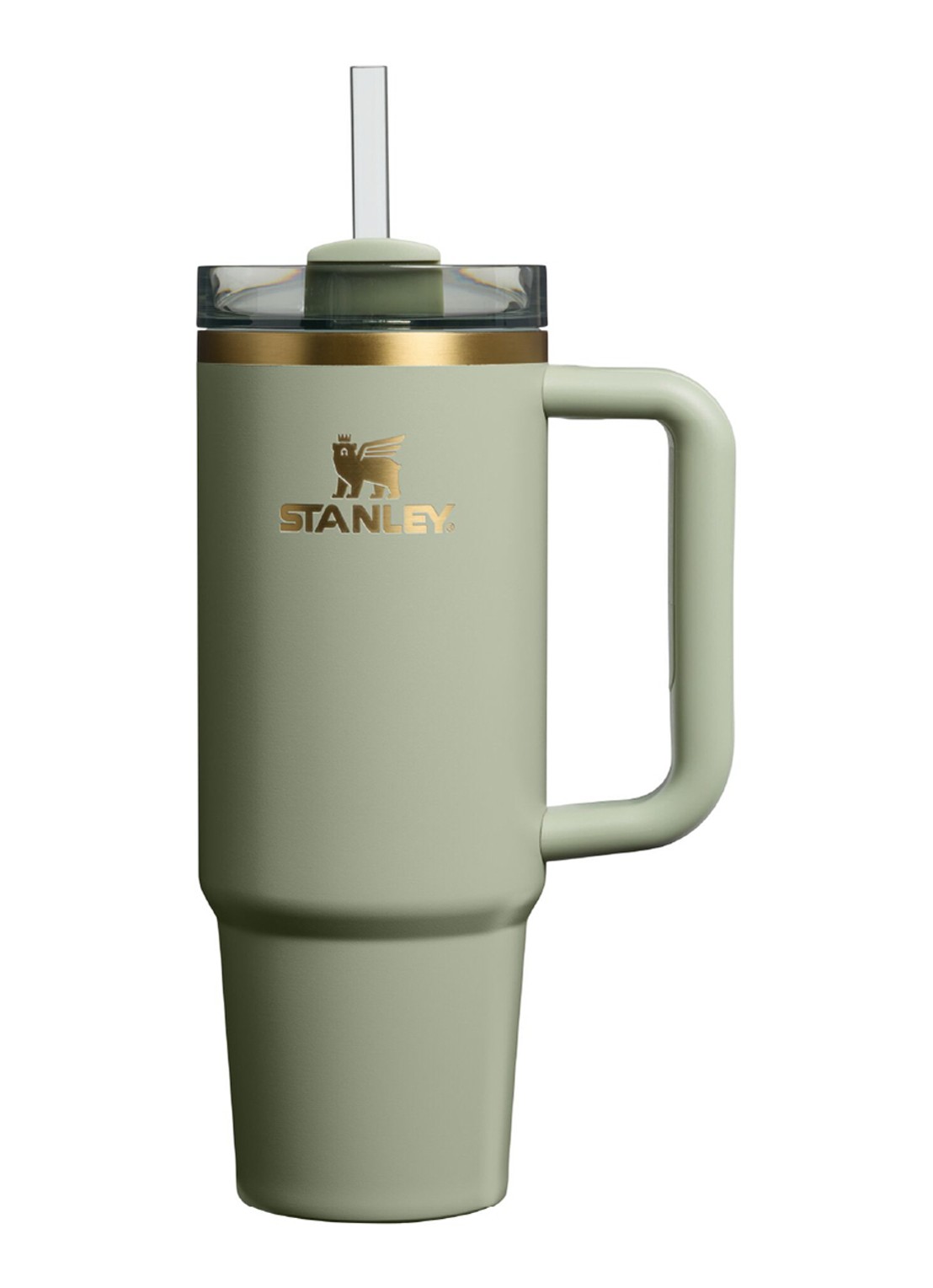 Stanley The Quencher® H2.O FlowState™ thermosfles 0,89 liter - voorkant 3 lindegroen