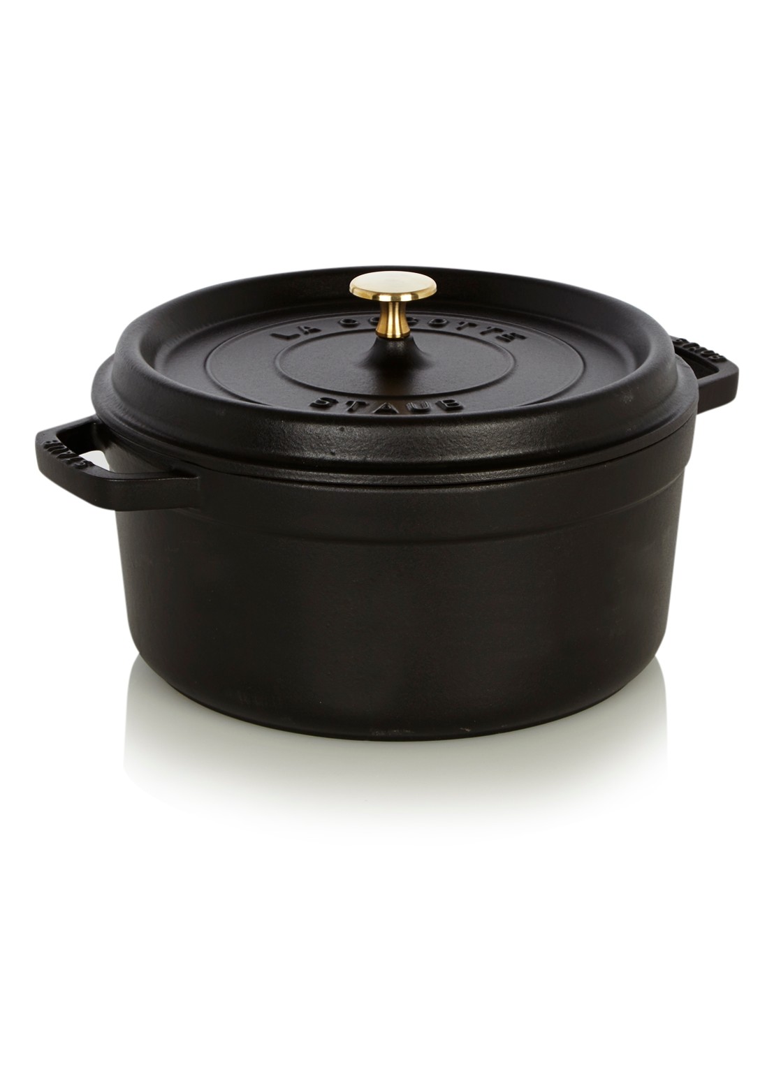Staub Cocotte Ø26 cm - voorkant zwart