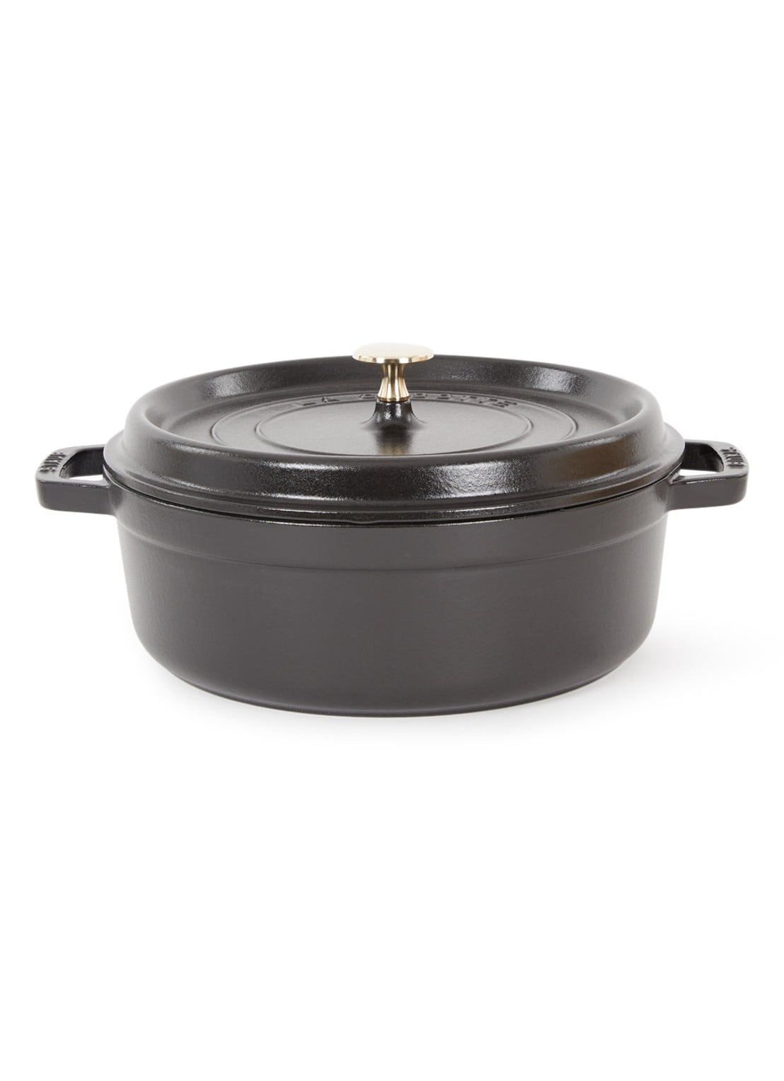 Staub Cocotte Ø26 cm - voorkant zwart