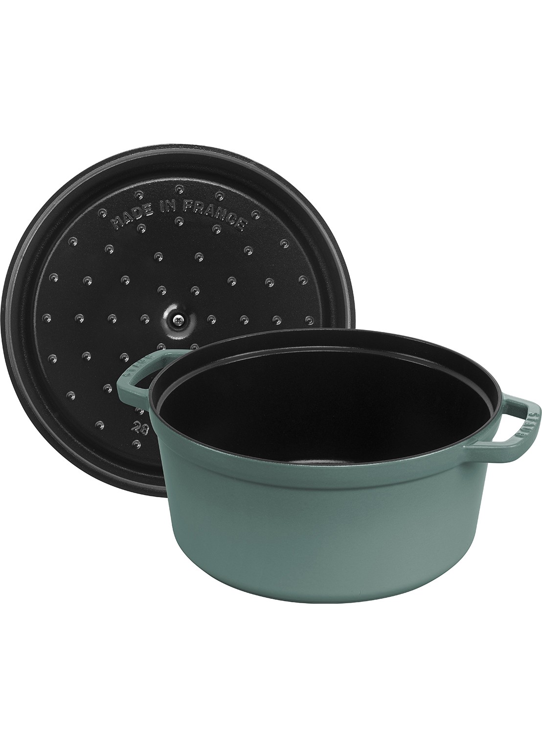 Staub Cocotte 26 cm - voorkant 2 mint