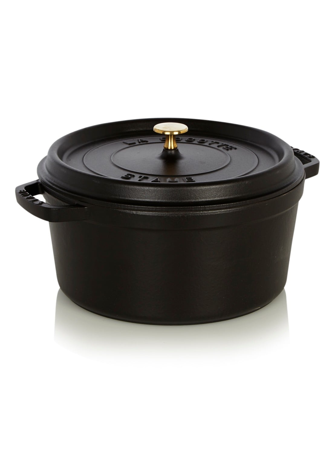 Staub Cocotte Ø28 cm - voorkant zwart