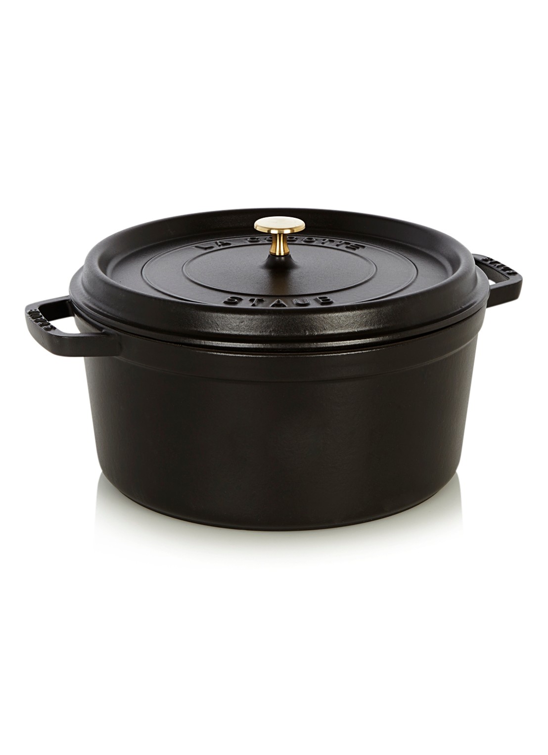 Staub Cocotte Ø30 cm - voorkant zwart