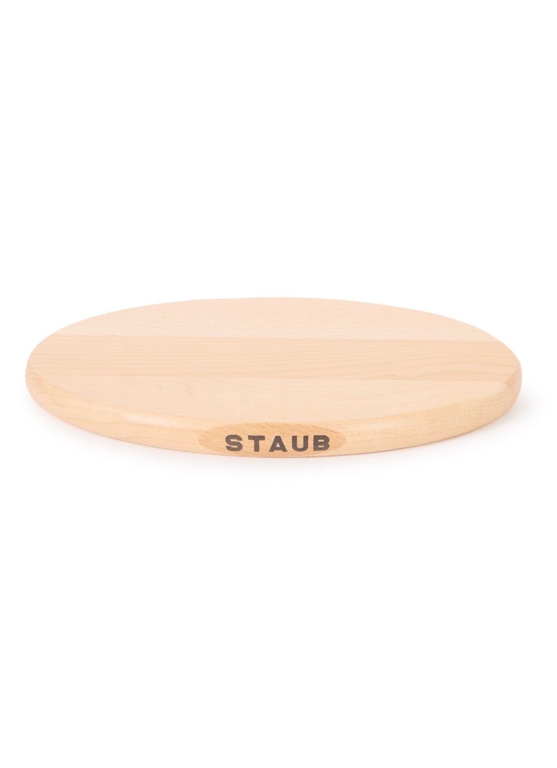 Staub Onderzetter van hout - voorkant creme