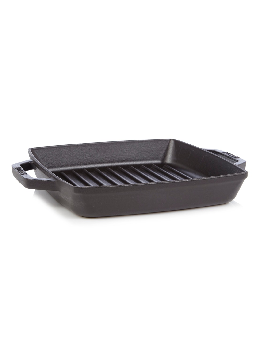 Staub Pure grillpan 23 x 23 cm - voorkant zwart