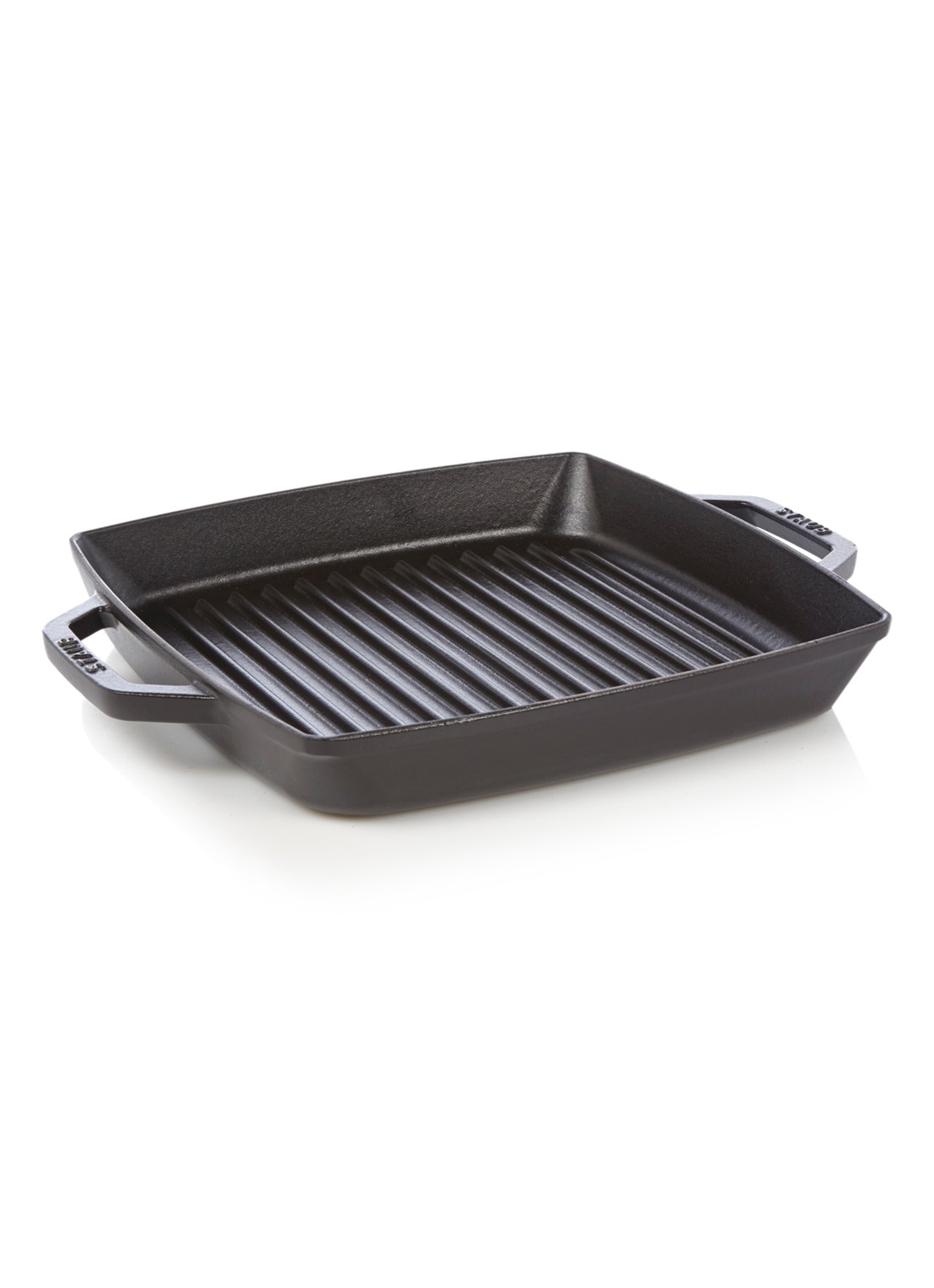 Staub Pure grillpan 28 x 28 cm - voorkant zwart